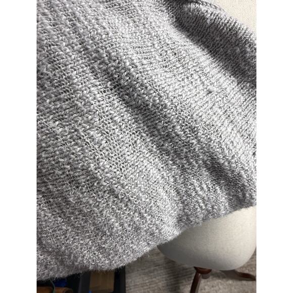 Eileen Fisher Woman 2X Organic Cotton Open Draped Cardigan Gray Textured Knit - Picture 10 of 10